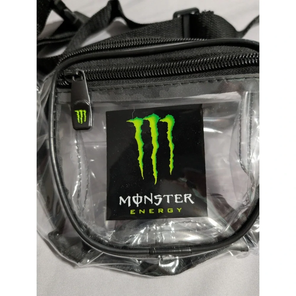 Monster Energy Clear Crossbody Waist Pack Transparent Stadium Approved Bag‎